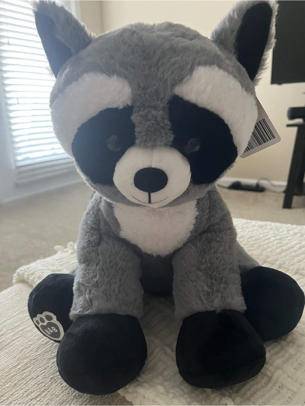 Build-A-Bear Grey and Black Raccoon